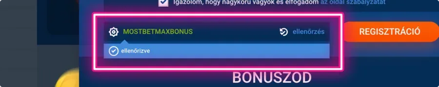 mostbet regisztráció